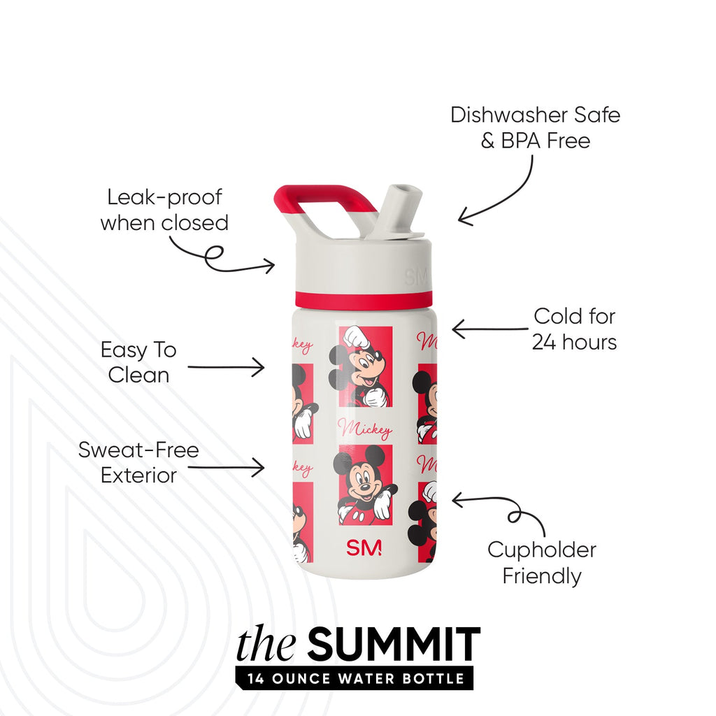 Summit Kids Water Bottle with Straw Lid